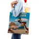 thumbnail image 4 of Daffy Duck Bolso de tela con estampado de lienzo para mujer, bolsa de compras reutilizable y estética, con cremallera interior, regalo para mujer,38*45cm., 4 of 6