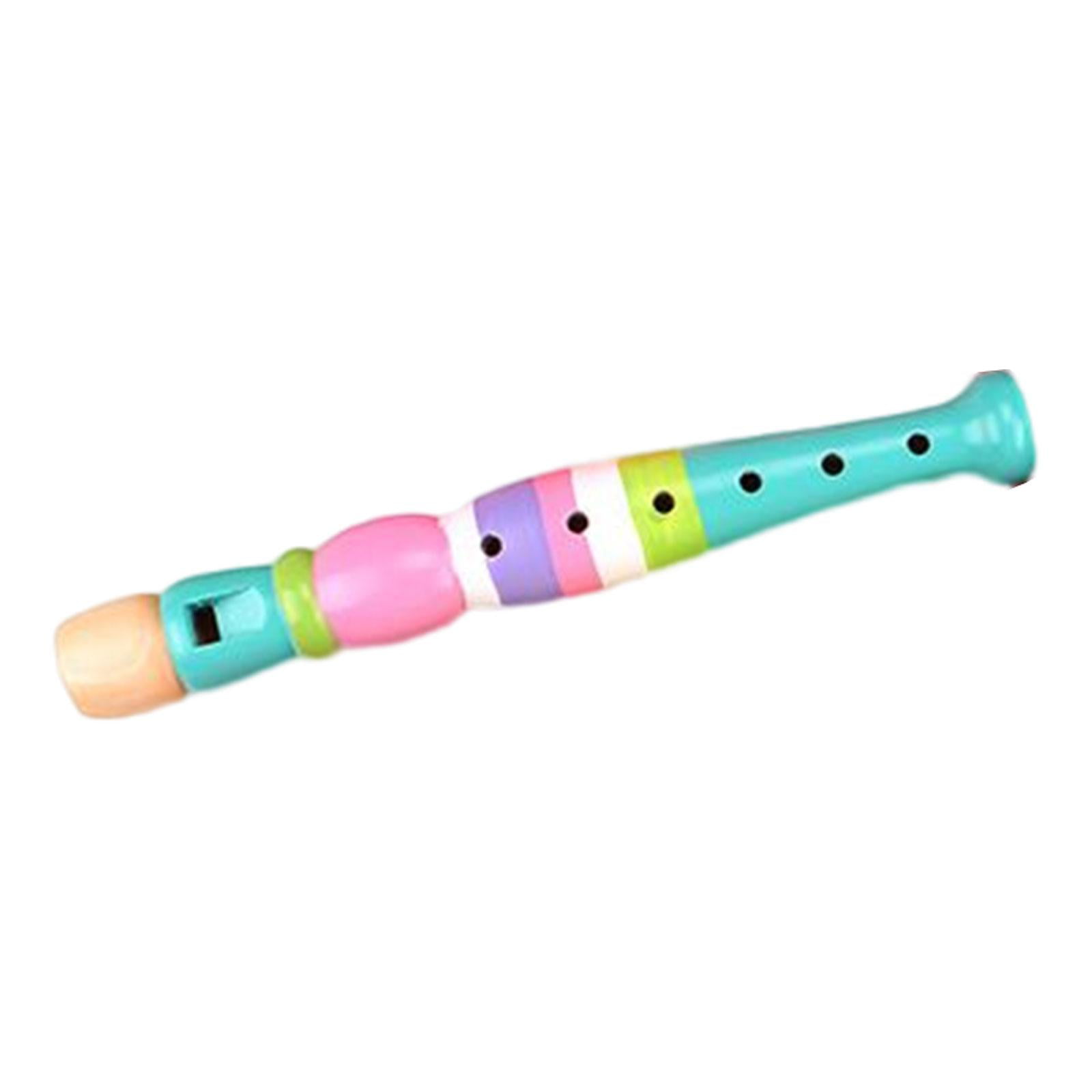 Flûte courte colorée à 6 trous, Instrument de musique en bois pour enfant,  éducation précoce, développer le Type enregistreur, QW