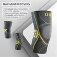 thumbnail image 4 of Caspe 2 Pack Knee Compression Sleeve for Men & Women – Non-Slip Support for Running, Gym, Sports & Daily Use, Breathable Knee Brace Sleeve, 4 of 9