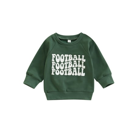 

jaweiwi Infant Casual Pullovers Tops for Girls Boys Long Sleeve Round Neck Letter Print Ribbed Cuffs Sweatshirts Size 0 6 12 18 24 M 3 Years
