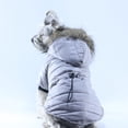 thumbnail image 3 of Sudadera con capucha suave y peluda, ropa cálida de algodón para perros pequeños, chaqueta cortavientos para mascotas, abrigo para cachorros, ropa de invierno para yorkshire terrier y chihuahua., 3 of 6