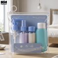 thumbnail image 4 of Kit de Viaje 4 Botellas Para Líquidos Rellenables Plástico azul, 4 of 6