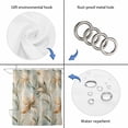thumbnail image 5 of Vintage Flowers Waterproof Fabric Shower Curtain,Spring Blooms Botanical Floral Herbs Waterproof Fabric Shower Curtain for Bathroom Curtains Bathtubs Shower Curtains with 12 Hooks Extra Long 72x96, 5 of 8