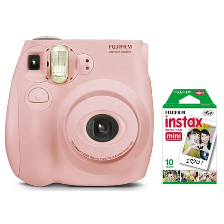 Fujifilm Instax Mini 7S Instant Camera (with 10-pack film) - Pastel (Best Instant Camera On The Market)