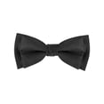 thumbnail image 1 of CORBATA DE LAZO PREATADA AJUSTABLE DE JACQUARD PARA HOMBRES INSPIRADOS CHIC PARA BODAS ELEGANTES NEGRA, 1 of 4