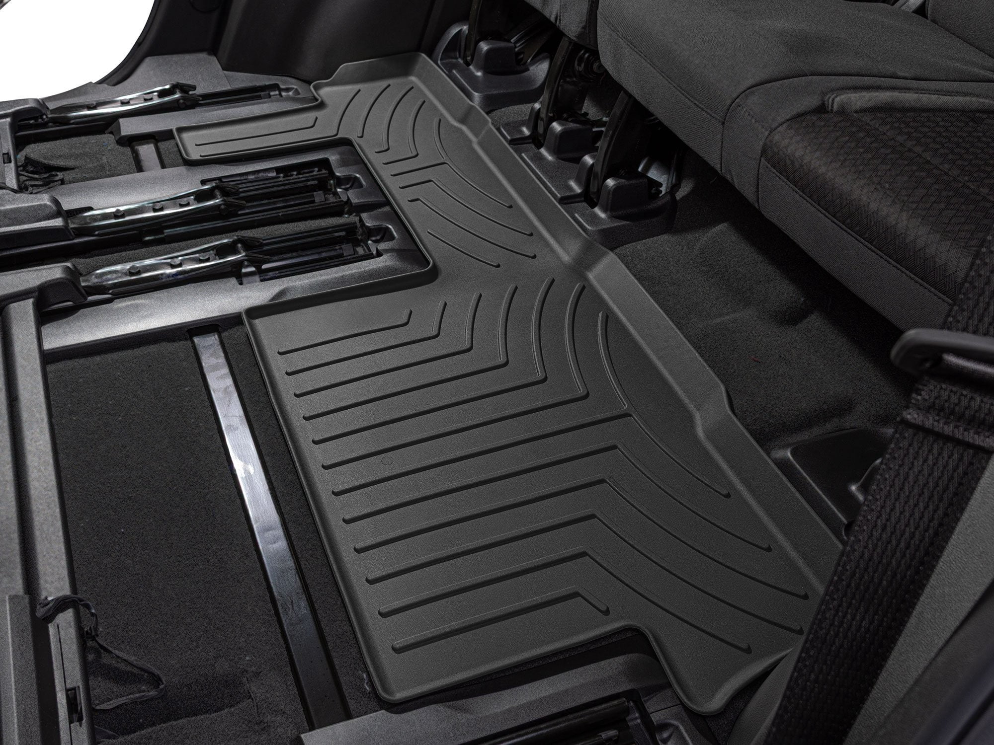 WeatherTech FloorLiner HP Custom Fit Floor Mats compatible with Escalade, Escalade-V, Tahoe, Yukon - 3rd Row, Black
