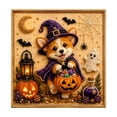 thumbnail image 2 of DIY Halloween Puppy Pearl Painting Kit, Cute Pumpkin Dog Pearl Diamond Art Craft for Adults Beginners, 3D Halloween Bead Painting Kit DIY Wall Decor Gift, 2 of 2