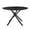 Black, variant on Sturdy Cross - Legs Structure - 47.25'' Round Coffee Table for Living Area