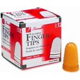 thumbnail image 1 of Protectores de dedos de goma Swingline pequeños 1,4 cm, paquete de 12, ámbar, 1 of 2