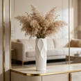thumbnail image 4 of JILIJIA 12-Inch Tall Textured Ceramic Decorative Vase for Pampas Grass, Minimalist Modern Home Decor, 4 of 9