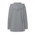 thumbnail image 3 of Women's Zip Front Long Sleeve Pocket Hoodie Sweatshirt Hooded Top Women's Coats for Winter plus Size Womens Jacket with Hood Women's plus Size Sweaters Women's Fall Jacket plus Size Women down Winter, 3 of 4