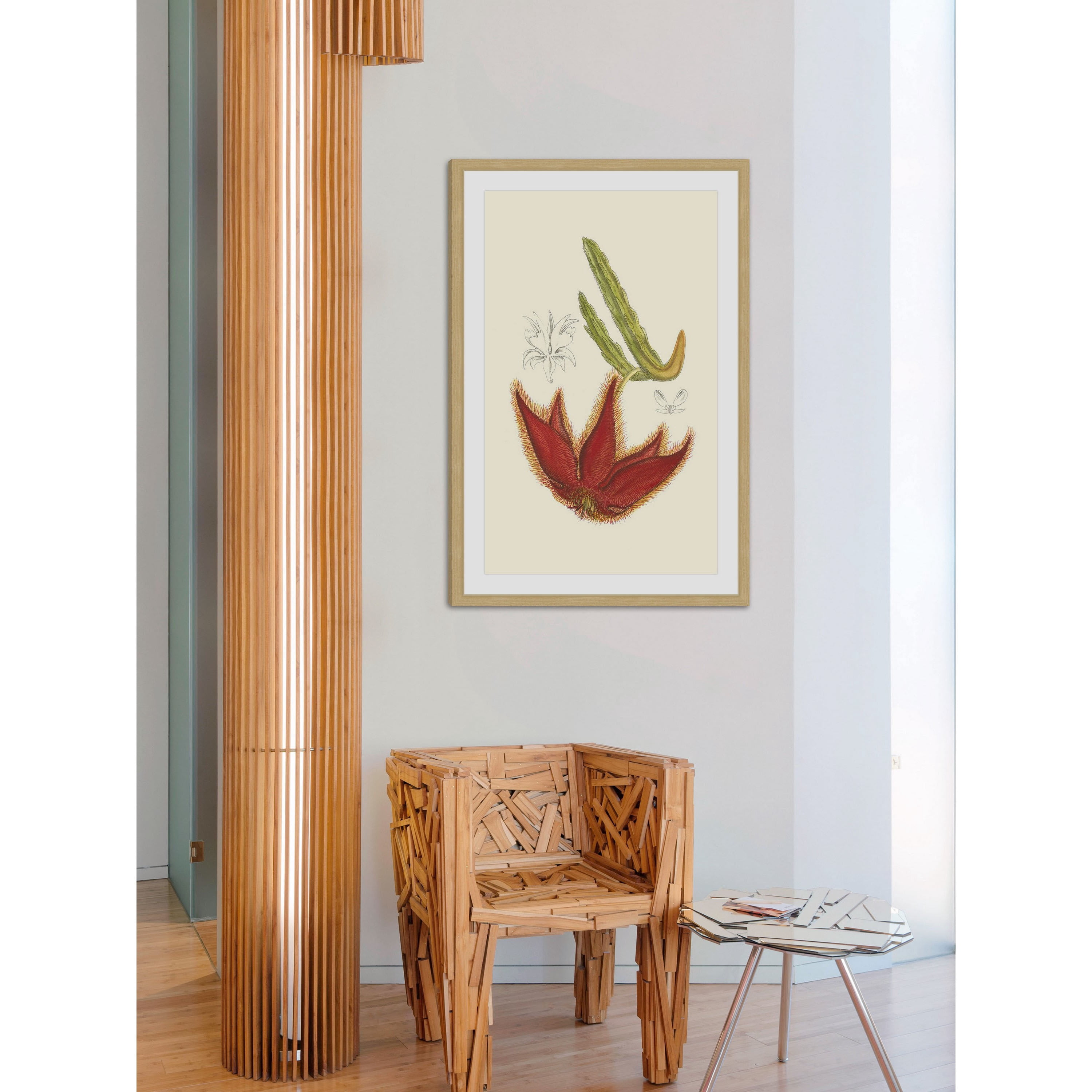 Marmont Hill "Flowering Cactus IV" Framed Painting Print
