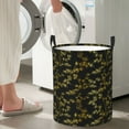 thumbnail image 5 of Fotbe Bamboo Pattern Laundry Basket with Handles, Waterproof Large Laundry Hamper, Wash Bag for Corner Dorm, Rolling Laundry Basket with Handles-Small, 5 of 6