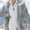Gray, variant on AOOCHASLIY Winter Coat Clothes Women Fashionable Plus Size Winter Warm Loose Plush Zip Hooded Jacket Coat