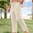 thumbnail image 2 of Pantalons pour Hommes en Liquidation! Pantalons en Polyester Hommes Pantalons en Polyester Hommes Pantalons Cargo pour Hommes Grande Taille Mode Jambe Droite Pantalons de Travail d'Automne Décontractés d'Extérieur Amples avec Multiples Poches, 2 of 4