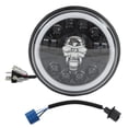 thumbnail image 2 of Motorcycle Halo Headlight, Motorcycle Round Headlamp High Low Beam 7in Waterproof  For Modification, 2 of 8