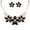 Black, variant on Soumake Fashion Women Rhinestone Flower Statement Pendant Necklace Earrings Jewelry Set Fashion