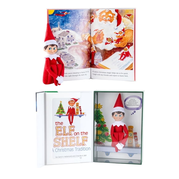 The Elf on the Shelf: A Christmas Tradition - Boy Scout Elf with Blue Eyes - Includes Artfully Illustrated Storybook, Keepsake Box and Official Adopt
