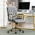 thumbnail image 2 of Duhome Office Chair Desk Chairs with Arms Adjustable Computer Chair Swivel Velvet Task Chair Gray, 2 of 8