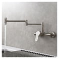 thumbnail image 3 of Brass Kitchen Sink Faucet Rotatable Folding Faucet With Two Joint Swing Arms Hot And Cold Mixer Sink Tap Wall Mounted ,Easy to Install, 3 of 6