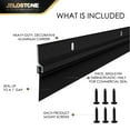 thumbnail image 3 of JELOSTONE 2 Pack - Commercial Door Bottom Sweep, Heavy Duty Aluminum, Fire Rated, Vinyl Insert, JS-NV307, Ideal for Residential & Commercial Use (Matte Black Anodized, 36''), 3 of 5