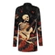 thumbnail image 4 of Cárdigan de manga larga con estampado de Halloween para mujer, chaqueta de poliéster, 4 of 6