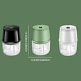 thumbnail image 3 of Food Chopper USB Rechargeable One Button Operation Easy To Use Energy Saving Garlic Chopper/ Electric Multi-Function Food Processor Blender White, 3 of 5