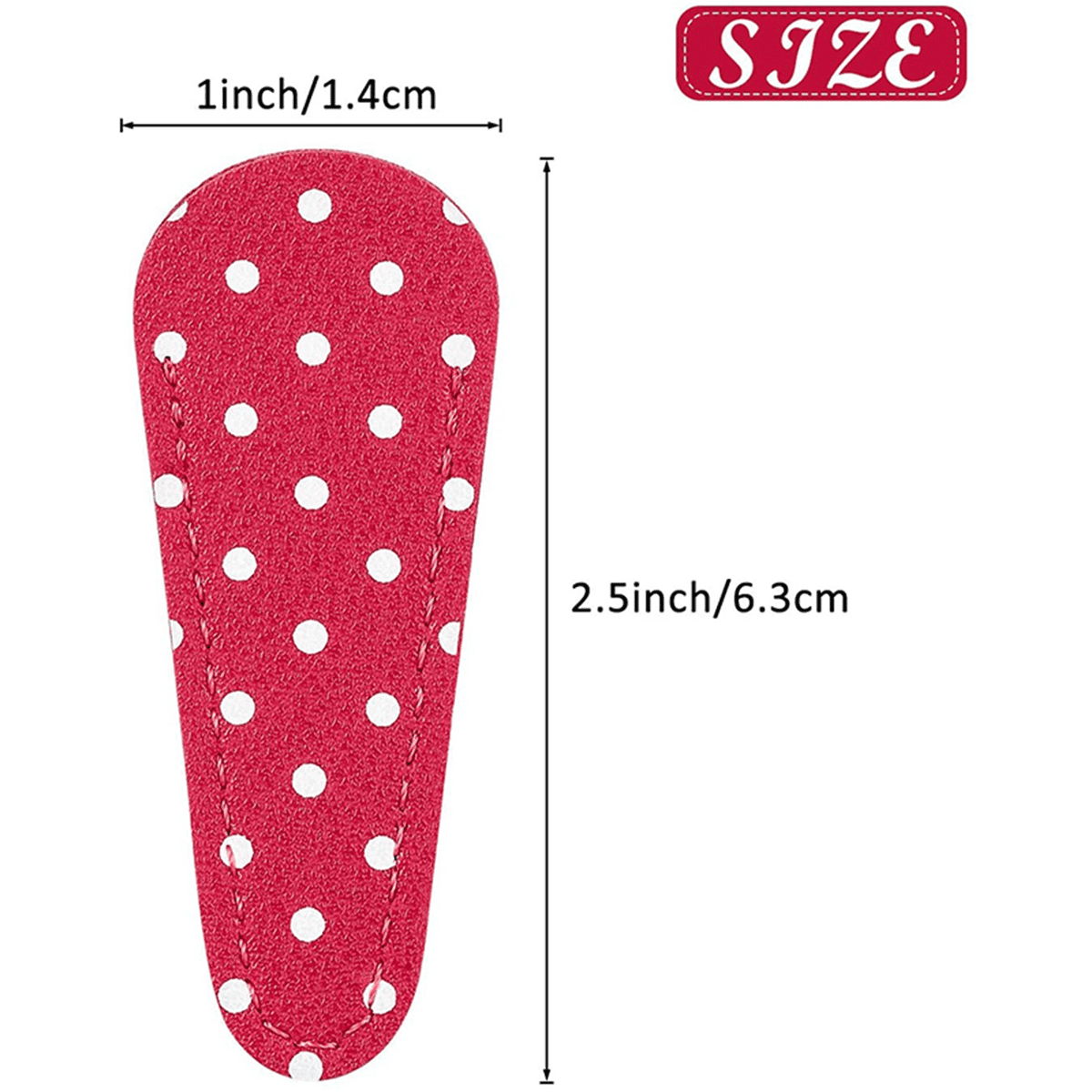 30 Pieces Embroidery Scissors Sheath Polka Dot Scissors Protective Cover Scissors Leather Sheath for Scissors Protection