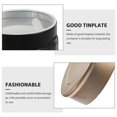 thumbnail image 2 of Seal Tea Canister Tin Black Metal Kitchen Home Decor Portable Food Storage 6Pcs, 2 of 4