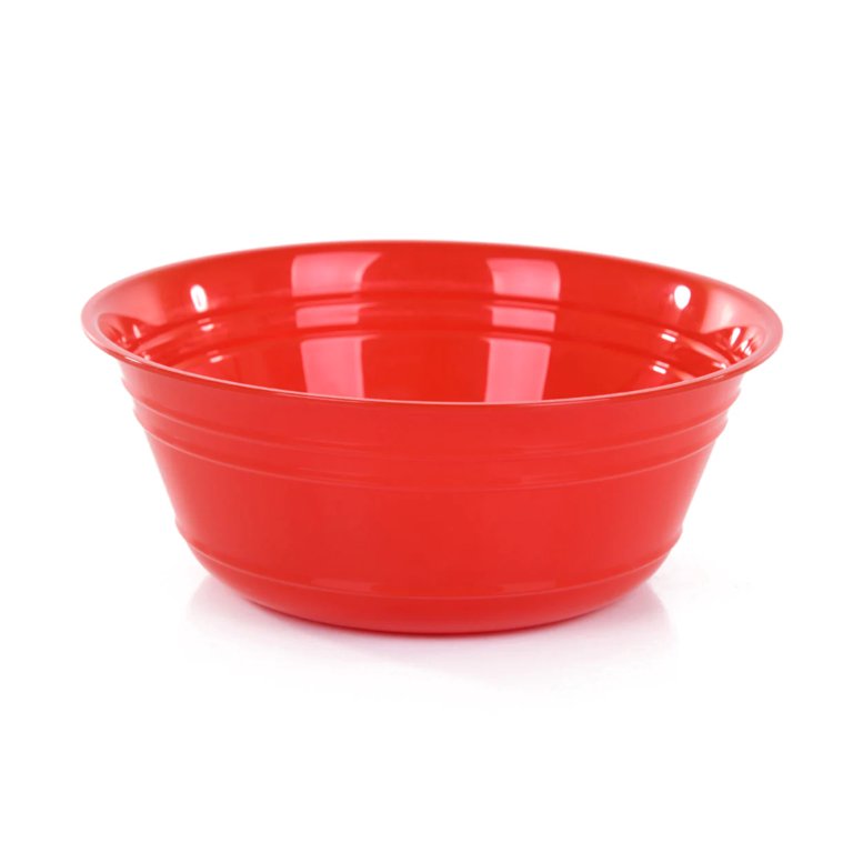 Mintra Home - Plastic Bowls with Covers 4 Pack Red