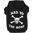 thumbnail image 1 of Dog Hoodie - Bad to The Bone Lettered, Dog Sweater with Hat, Pet Fall Cold Winter Clothes with Built-in Leash Hole, Pet Warm Outfit for Cats and Small to Large Dogs (Medium), 1 of 7