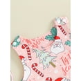 thumbnail image 6 of Wassery Baby Girls Christmas Footies Rompers Newborn Girls Sleeveless Christmas Tree Print Jumpsuit 3 6 12 18 Months Infant Girls Fall Playsuits Clothes, 6 of 9