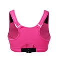 thumbnail image 7 of Valcatch Women's Zipper Front Closure Sports Bra Removable Padded Wirefree Racerback Fitness Workout Yoga Bras Medium to Plus Size 5XL, 7 of 7
