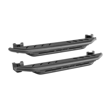 - Westin/Snyper 07-17 Jeep Wrangler Triple Tube Rock Rail Steps - Textured Black