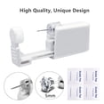 thumbnail image 4 of VOCOO Disposable Self Ear Piercing Kit with Ear Studs, Painless Safety Unisex Sterile Piercer Tool Set for Ears, Nose and Lips, 4 Count, Silver, 5mm, 4 of 11