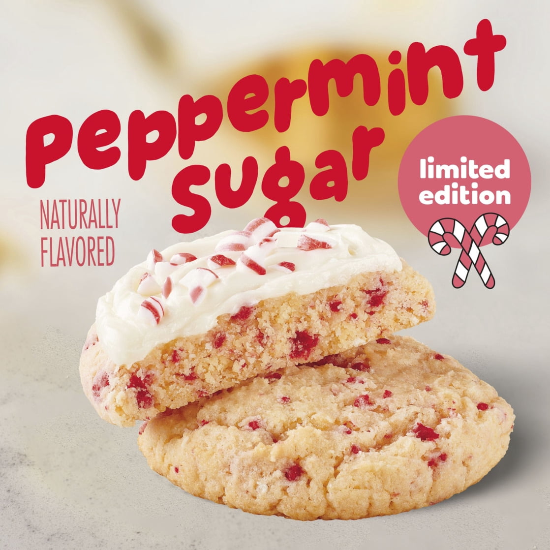 (2 pack) Betty Crocker Limited Edition Soft Baked Peppermint Sugar Cookie Mix, 16.6 oz