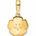 thumbnail image 3 of 14K Yellow & Rhodium And White Diamond-Cut Flower Pendant (16.14 X 9.55) Made In Peru -Jewelry By Sweet Pea, 3 of 7