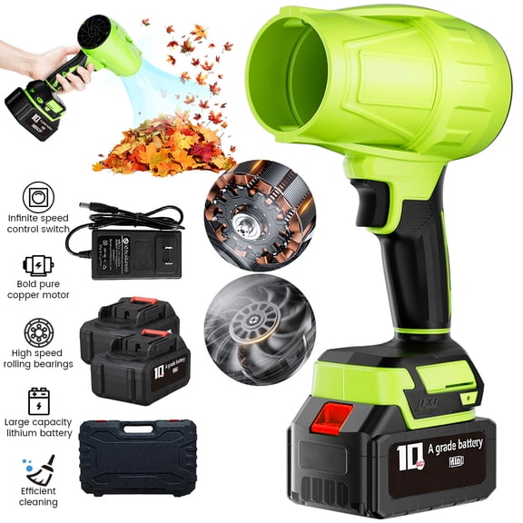 DFITO Cordless Leaf Blower – 18000RPM, 2 Batteries, Powerful Portable Blower for Lawn, Garden & Car
