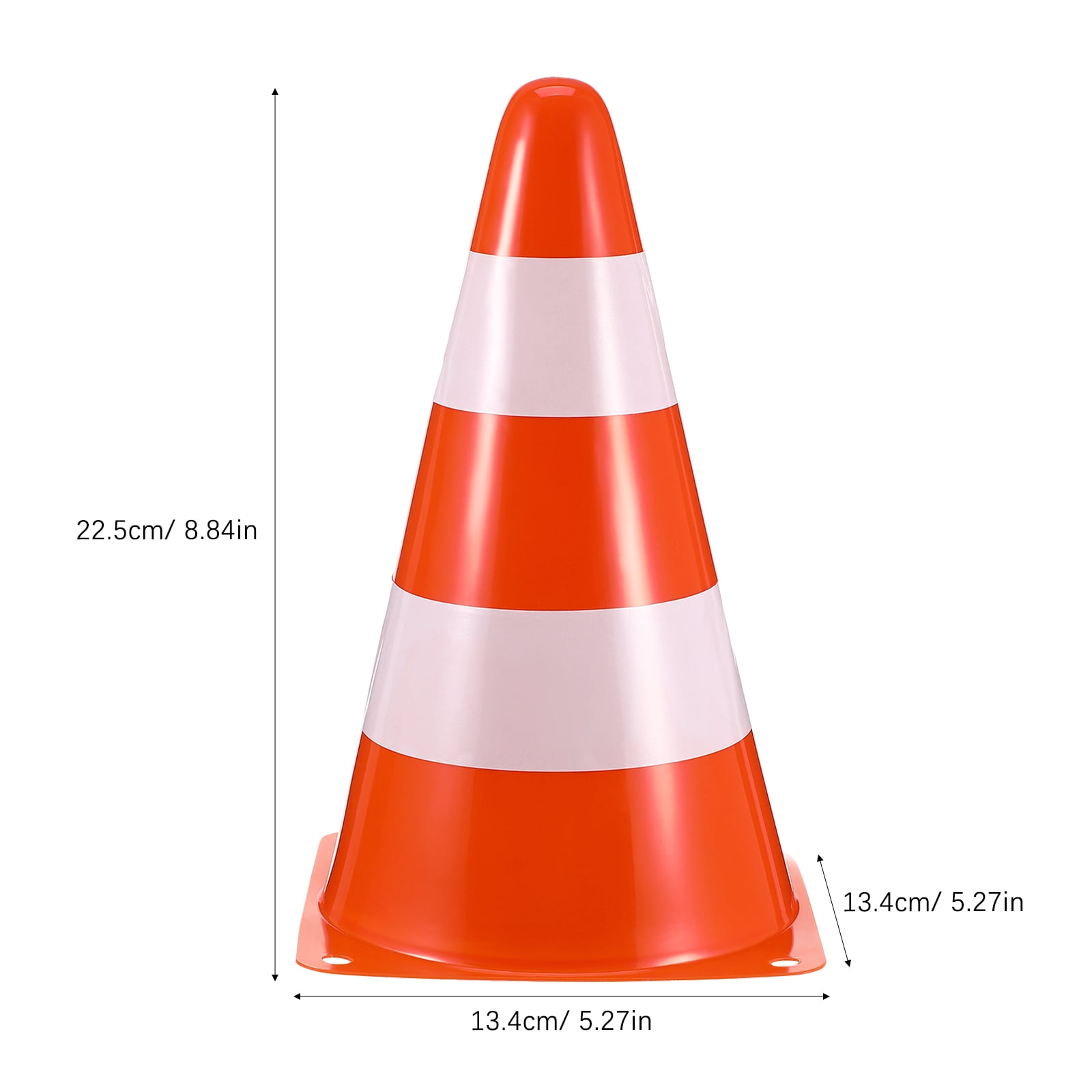 WRISTBIQUE 10Pcs Portable Stackable Orange Cones for Sports Training and Outdoor Drills