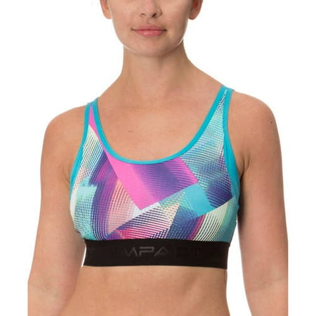 Women's Performance Compression Sports Bra with Open Back