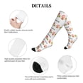 thumbnail image 5 of Lsque Hello Summer Gnome Pattern Sport Compression Socks for Men & Women 15-20 mmHg Knee High Nurse Pregnant Running Medical and Travel Athletic, 5 of 6
