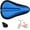 Blue-Only Seat Cover, variant on Kids Gel Bike Seat Cushion Cover for Boys & Girls, 9"x6" Breathable & Extra Soft Memory Foam Children Bicycle Saddle Pad with Water&Dust Resistant Cover
