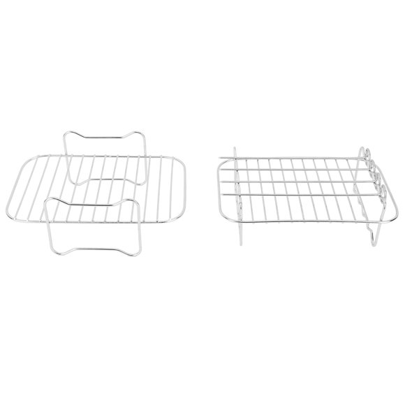 Rejilla Para Freidora, Rejilla Para Freidora Rectangular, Brocheta, Doble Capa, Duradera Para Accesorios