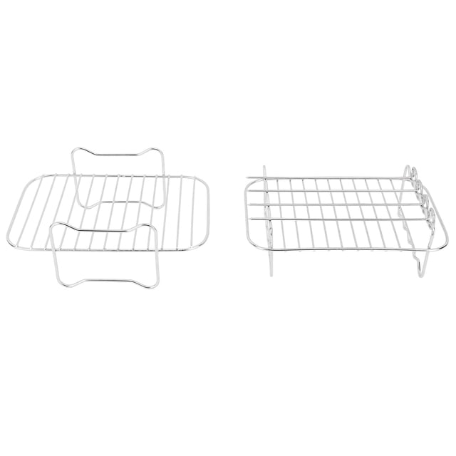 Rejilla Para Freidora, Rejilla Para Freidora Rectangular, Brocheta, Doble Capa, Duradera Para Accesorios