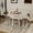 Brown, variant on 5-Piece Bar Table and Stools Set, Industrial Pub Dining Set with Cushioned Seats, Particleboard and Steel Frame, Adjustable Foot Pads for Kitchen, Dining Room, Home Bar, Gray