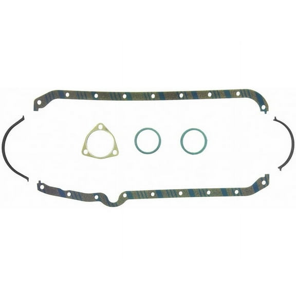 Oil Pan Gasket Set - Compatible with 1967 - 1974 Chevy Camaro RS 1968 1969 1970 1971 1972 1973
