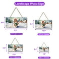 thumbnail image 5 of Hello Winter Collie Frosty Morning Walk Welcome Snowy Christmas Landscape Wood Sign Collie Dog Lover Gifts Idea Hanging Wall Home Decor - 02018, 5 of 5