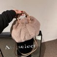 thumbnail image 2 of Bolso cruzado de felpa y nube suave, bolso de hombro portátil versátil de alta calidad con cordón para mujer, 2 of 3