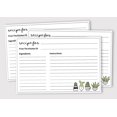 thumbnail image 2 of Inkdotpot Recipe Card 6x4 inch Single-Sided Recipe Design Cards White Cactus Recipe Cards Wedding-Bridal Shower-Baby Shower- Pack of 50, 2 of 6