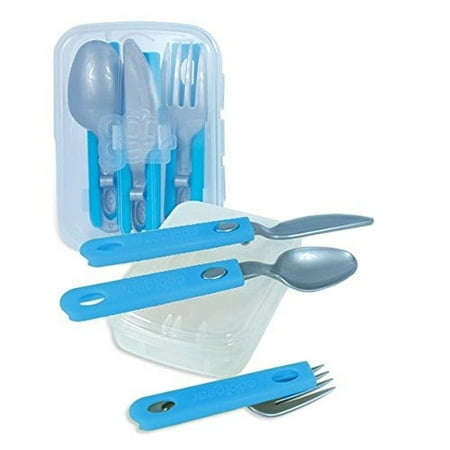 Expandable Cutlery Set - Light Blue